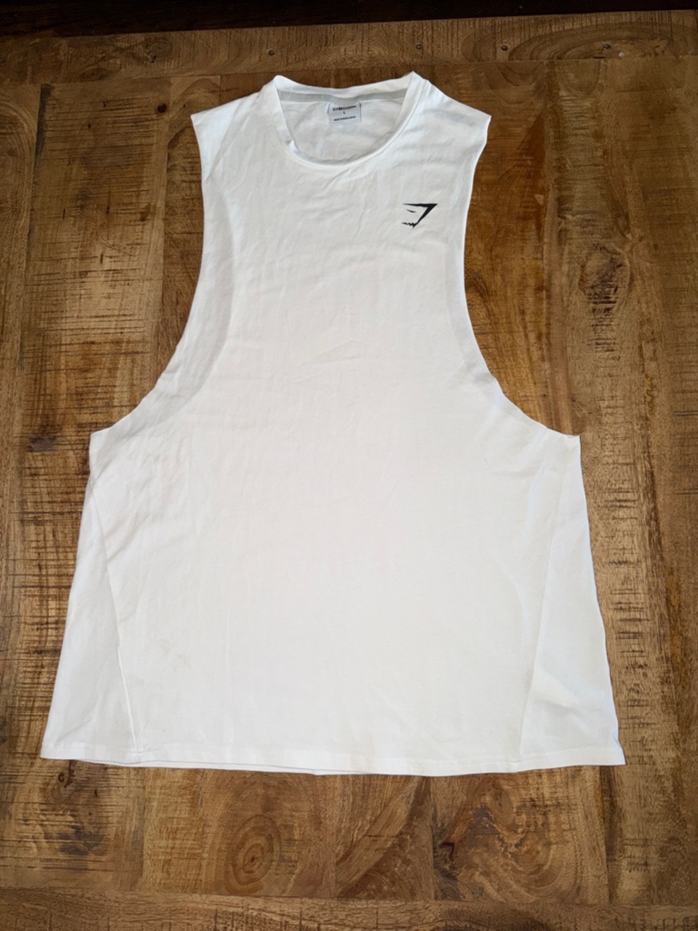 Gymshark White Sleeveless Performance Tank